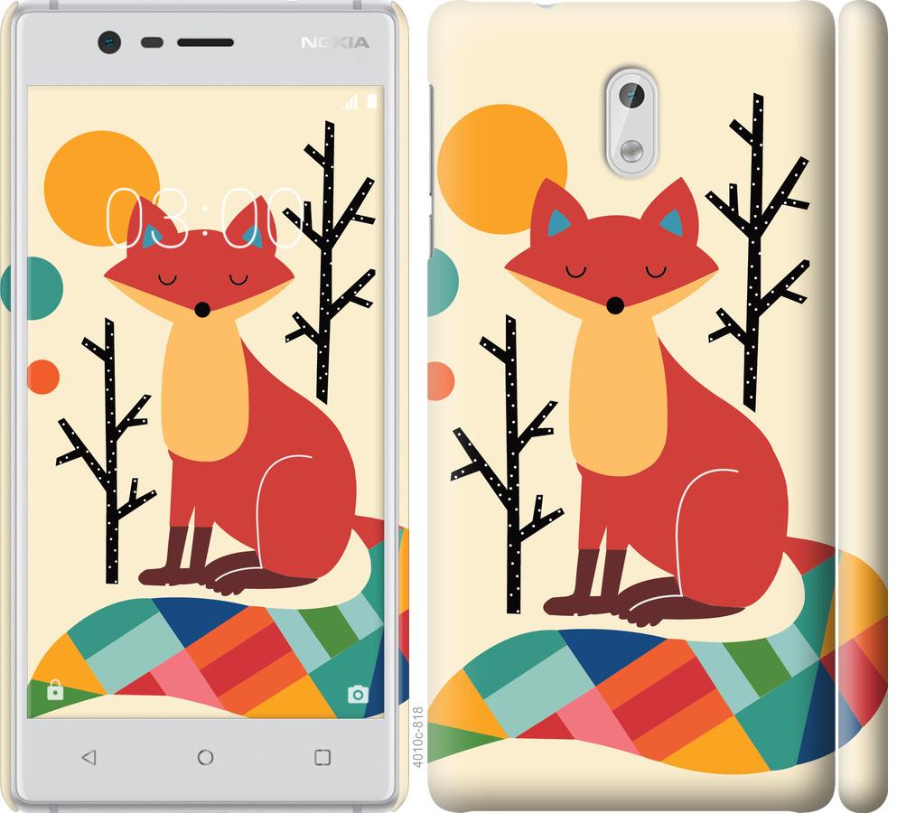 

Чехол на Nokia 3 Rainbow fox