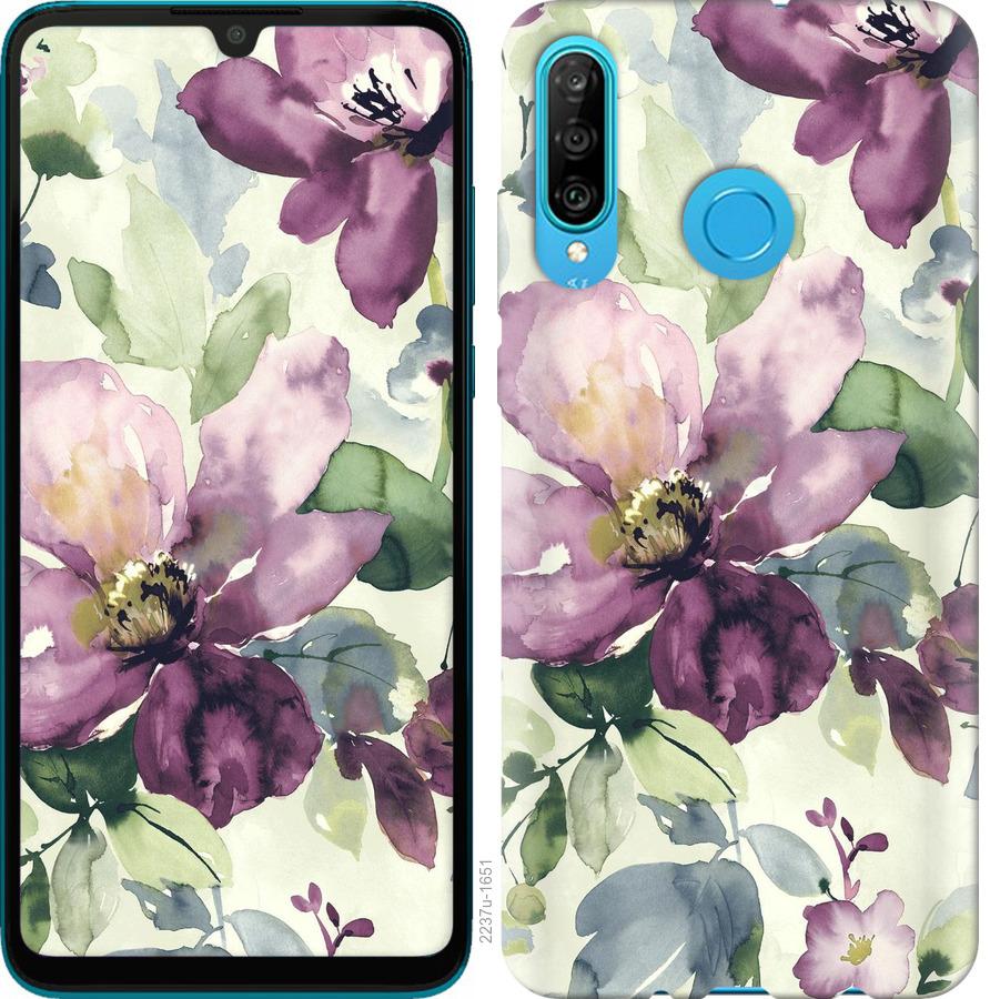 

Чохол на Huawei Honor 10i Квіти аквареллю