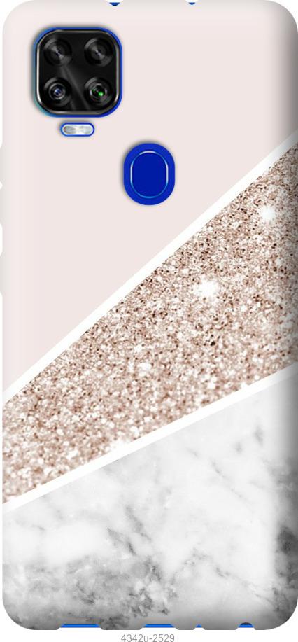 

Чехол на ZTE Blade V2020 Пастельный мрамор