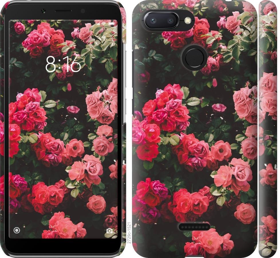 

Чехол на Xiaomi Redmi 6 Куст с розами