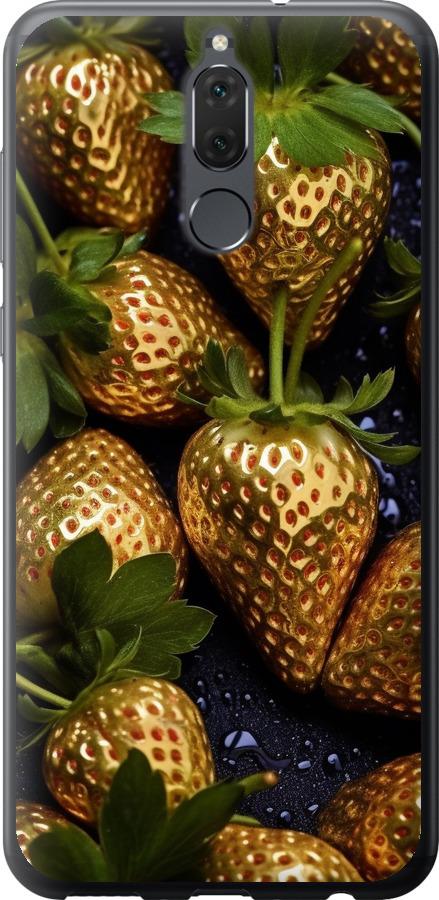 

Чехол на Huawei Mate 10 Lite Золотая клубника