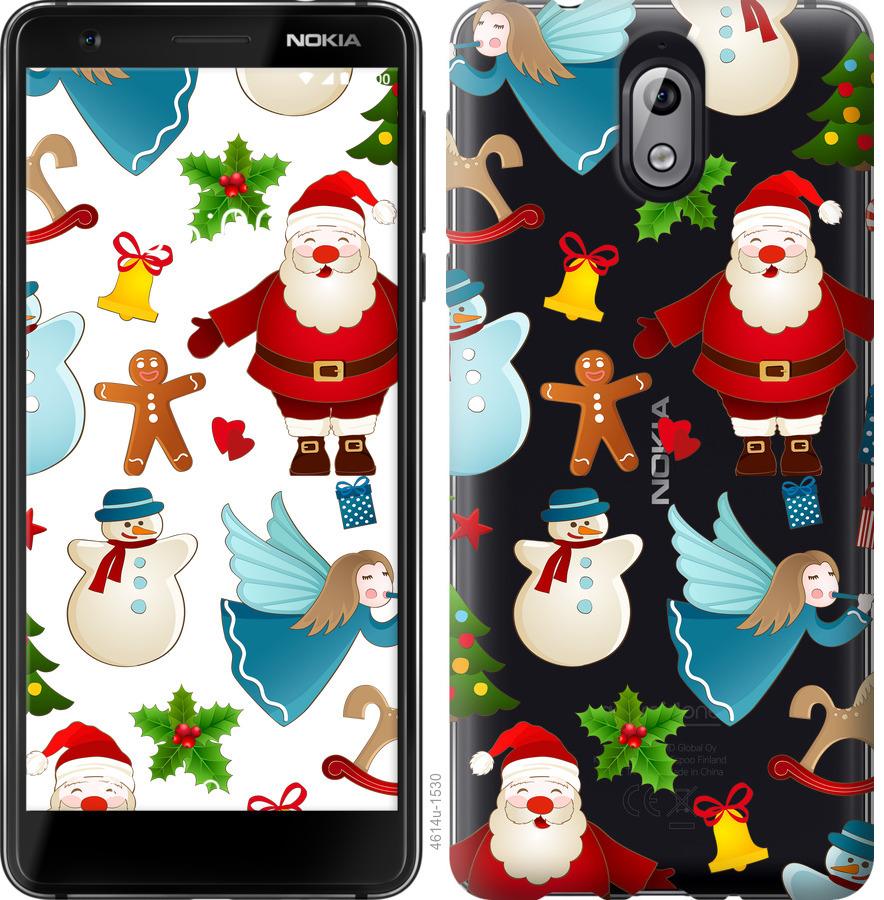 

Чехол на Nokia 3.1 Новогодний 1