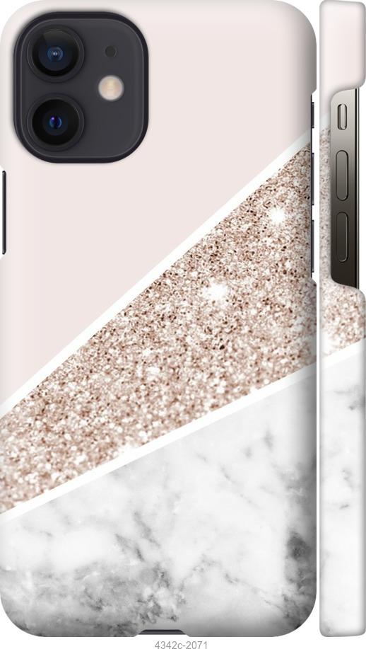 

Чехол на iPhone 12 Mini Пастельный мрамор