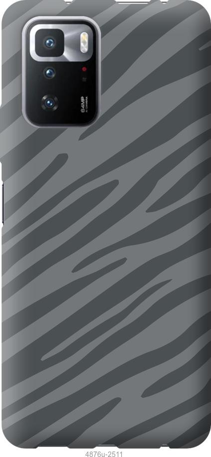 Чехол на Xiaomi Poco X3 GT Серая зебра