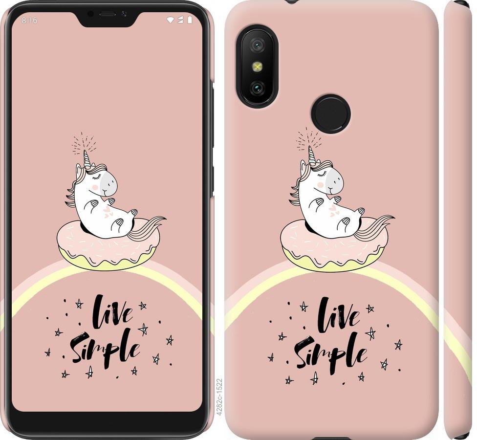 

Чехол на Xiaomi Mi A2 Lite Единорожка в пончике