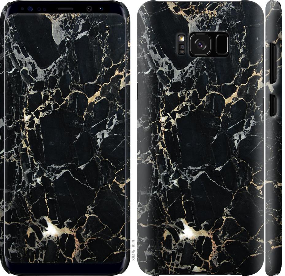 

Чехол на Samsung Galaxy S8 Черный мрамор