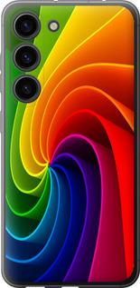 Чехол на Samsung Galaxy S23 Радужный вихрь