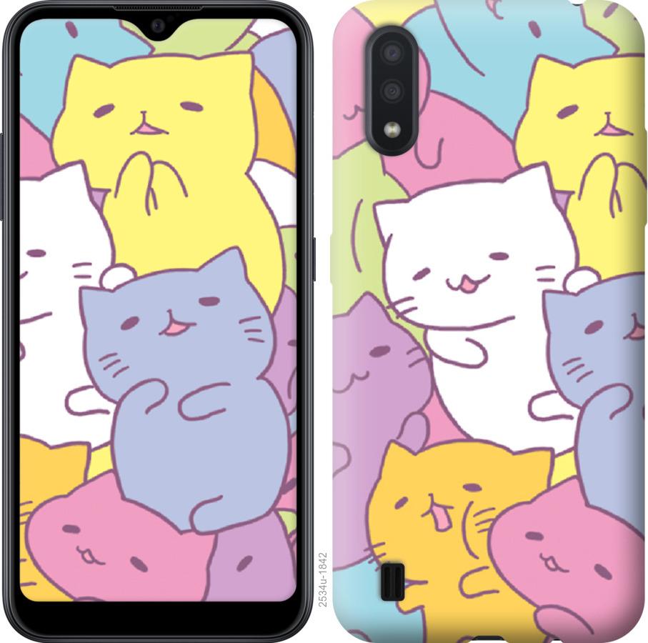 

Чехол на Samsung Galaxy A01 A015F Котики
