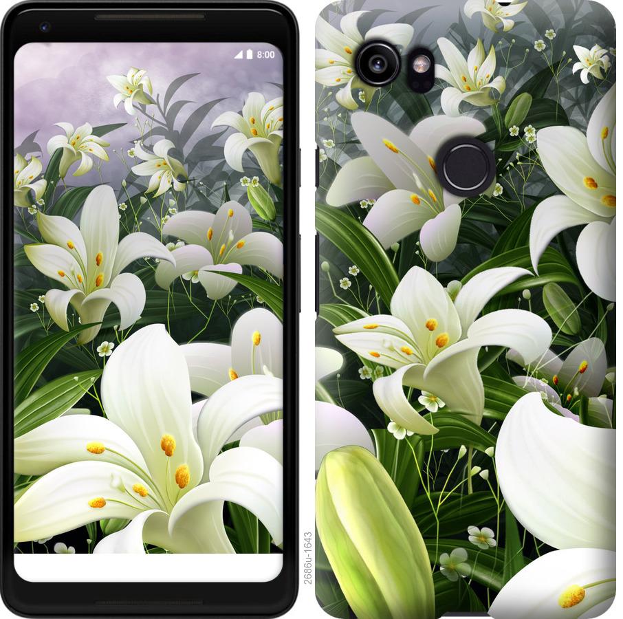 

Чохол на Google PixeL 2 XL білі лілії