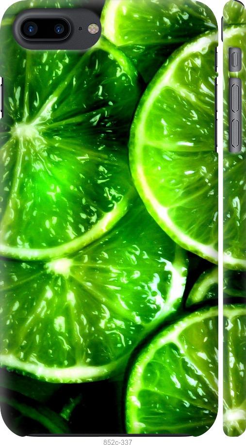 Чехол на iPhone 7 Plus Зелёные дольки лимона