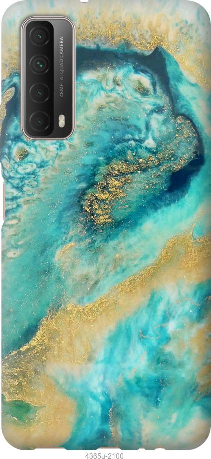 

Чохол на Huawei P Smart 2021 Green marble