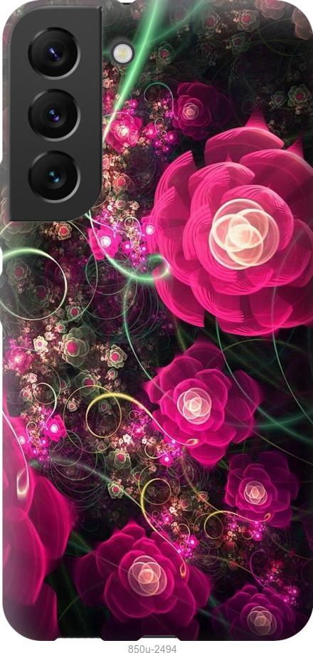Чехол на Samsung Galaxy S22 Абстрактные цветы 3