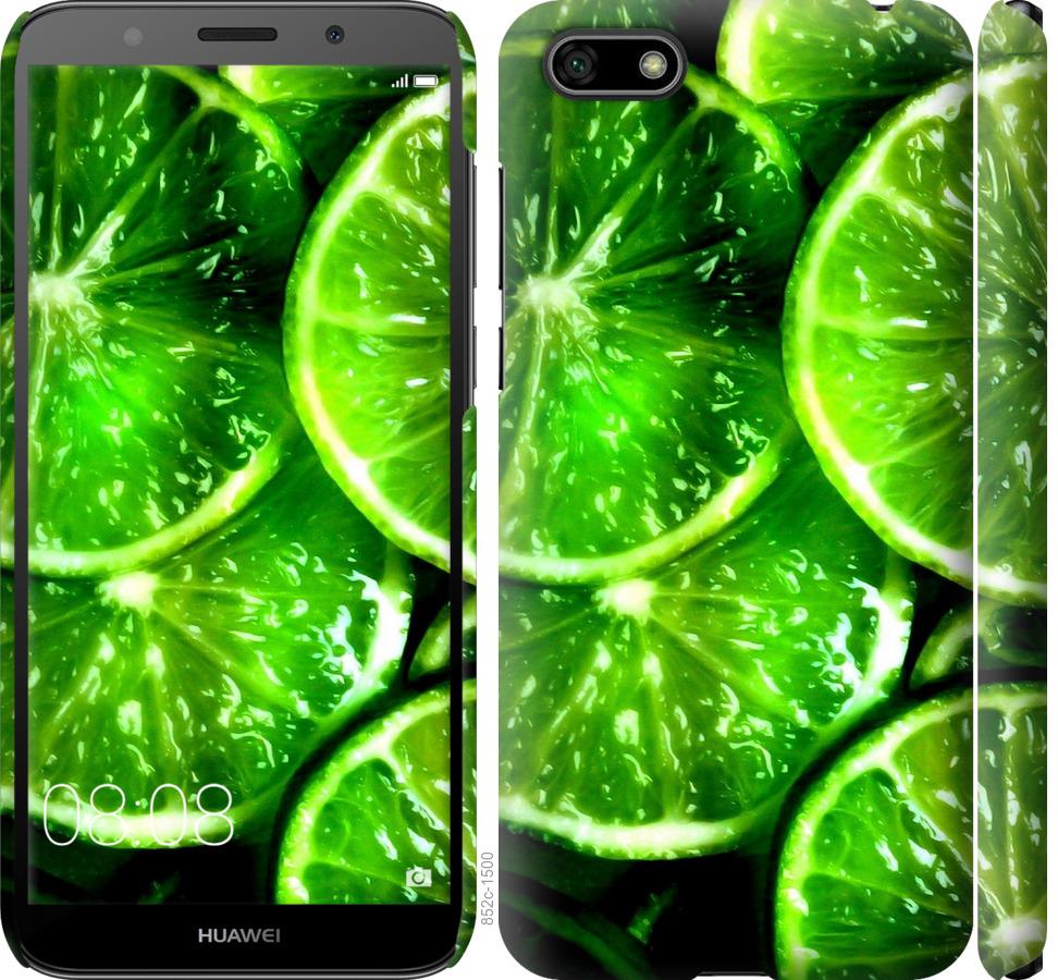 

Чохол на Huawei Honor 7A Зелені часточки лимона