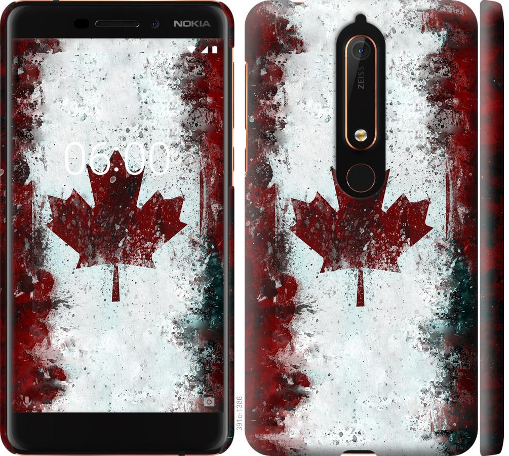 

Чохол на Nokia 6 2018 Прапор Канади