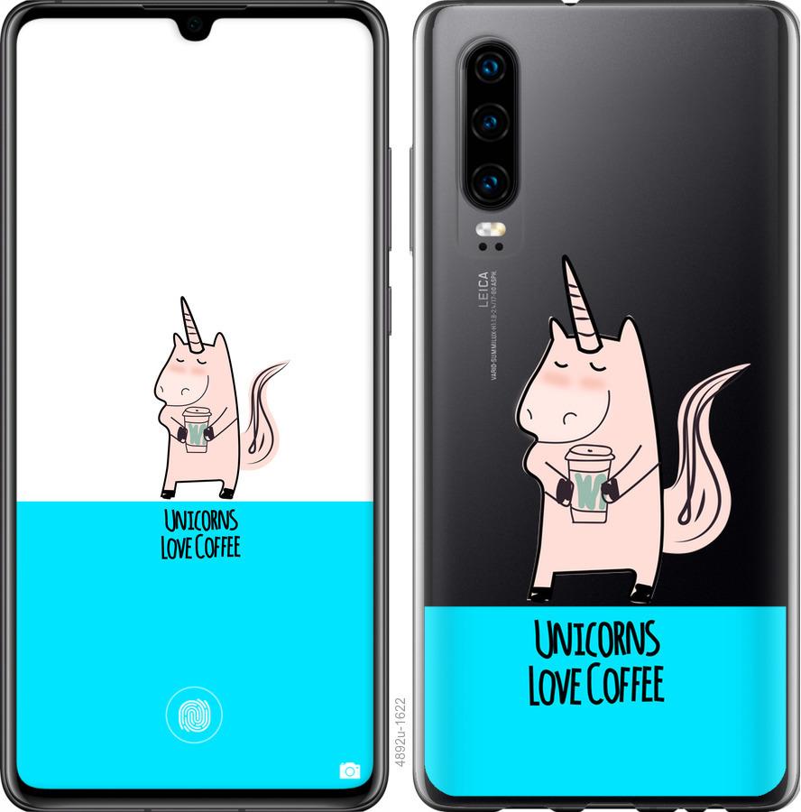 

Чехол на Oppo Reno 3 Pro Единорожек с кофе
