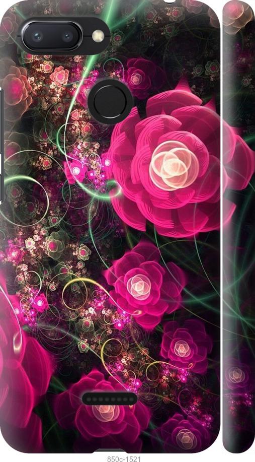 

Чехол на Xiaomi Redmi 6 Абстрактные цветы 3