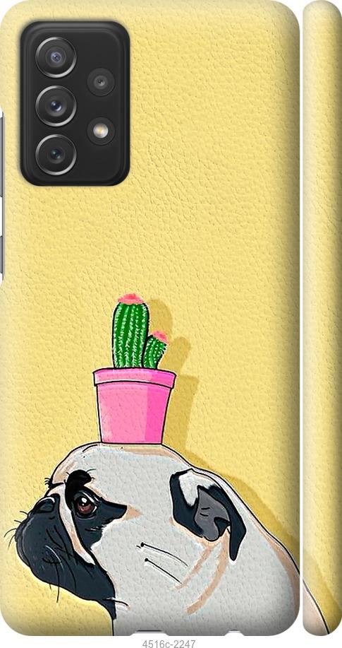 

Чохол на Samsung Galaxy A72 A725F Мопс з кактусом