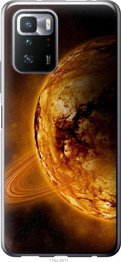 Чехол на Xiaomi Poco X3 GT Жёлтый Сатурн
