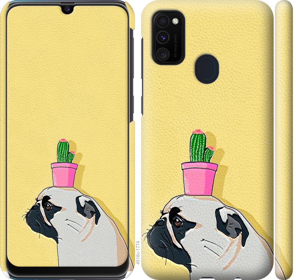 

Чохол на Samsung Galaxy M30s 2019 Мопс з кактусом
