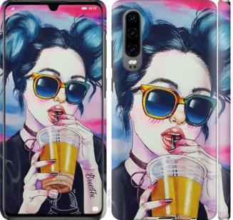 

Чехол на Huawei P30 Арт-девушка в очках