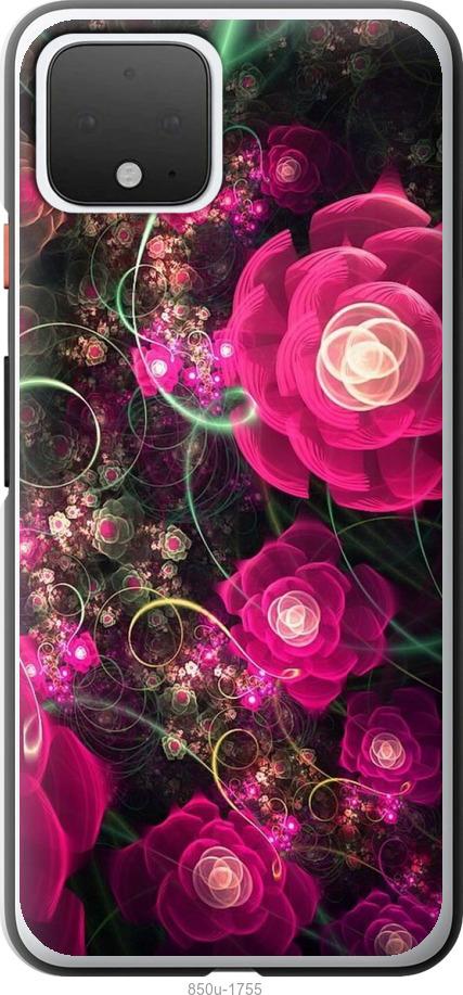 

Чехол на Google Pixel 4 Абстрактные цветы 3