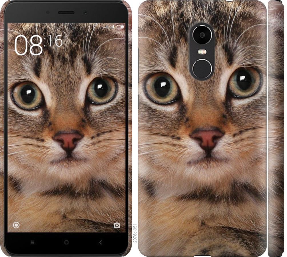 

Чехол на Xiaomi Redmi Note 4X Полосатый котик