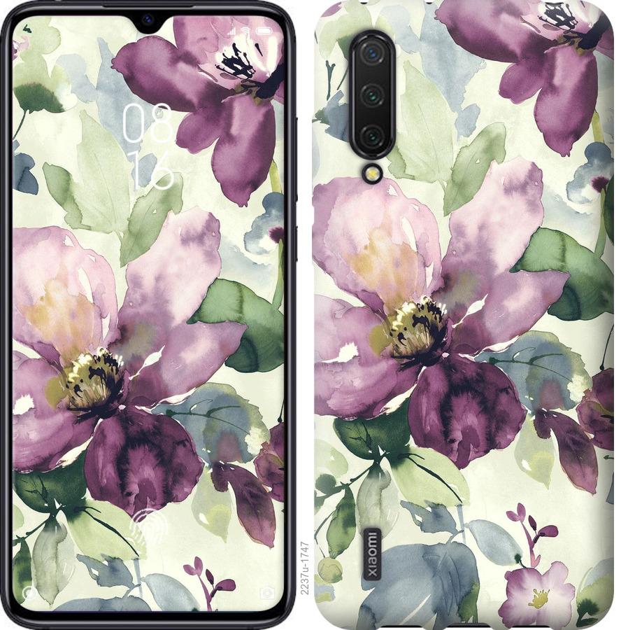 

Чохол на Xiaomi Mi CC9 Квіти аквареллю