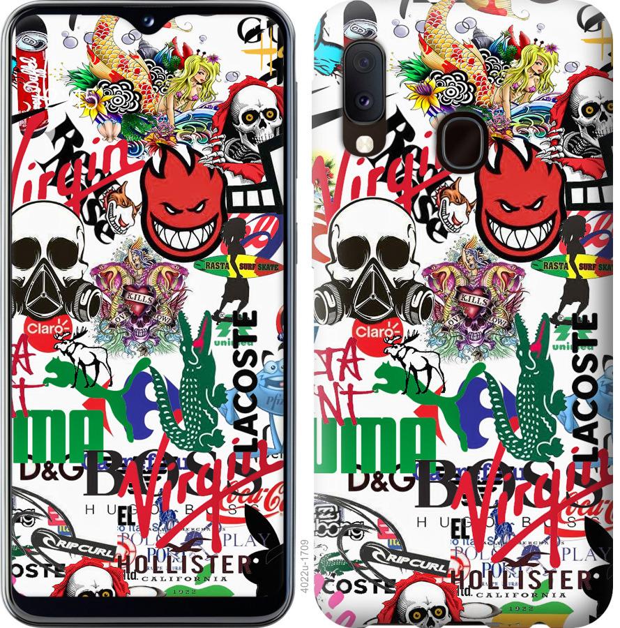 

Чохол на Samsung Galaxy A10s A107F Many different logos