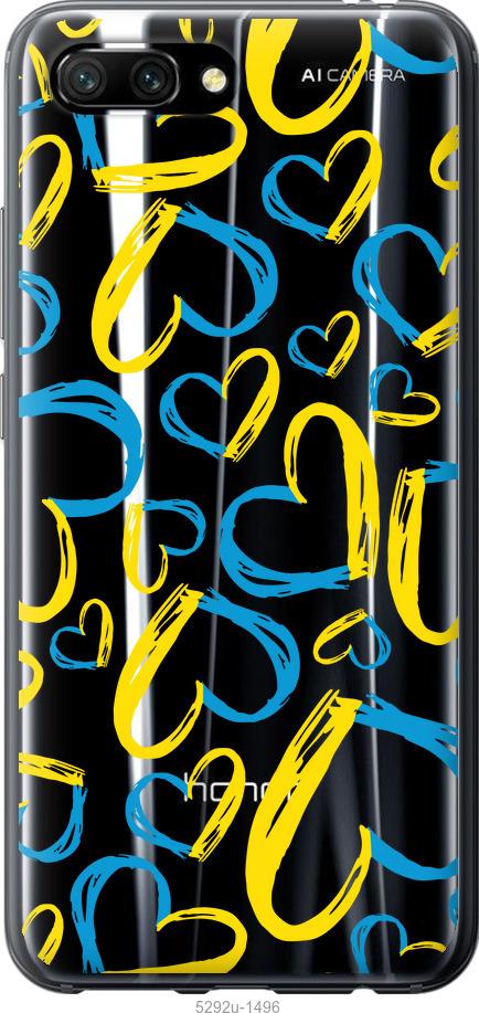 

Чехол на Huawei Honor 10 Сердца UA