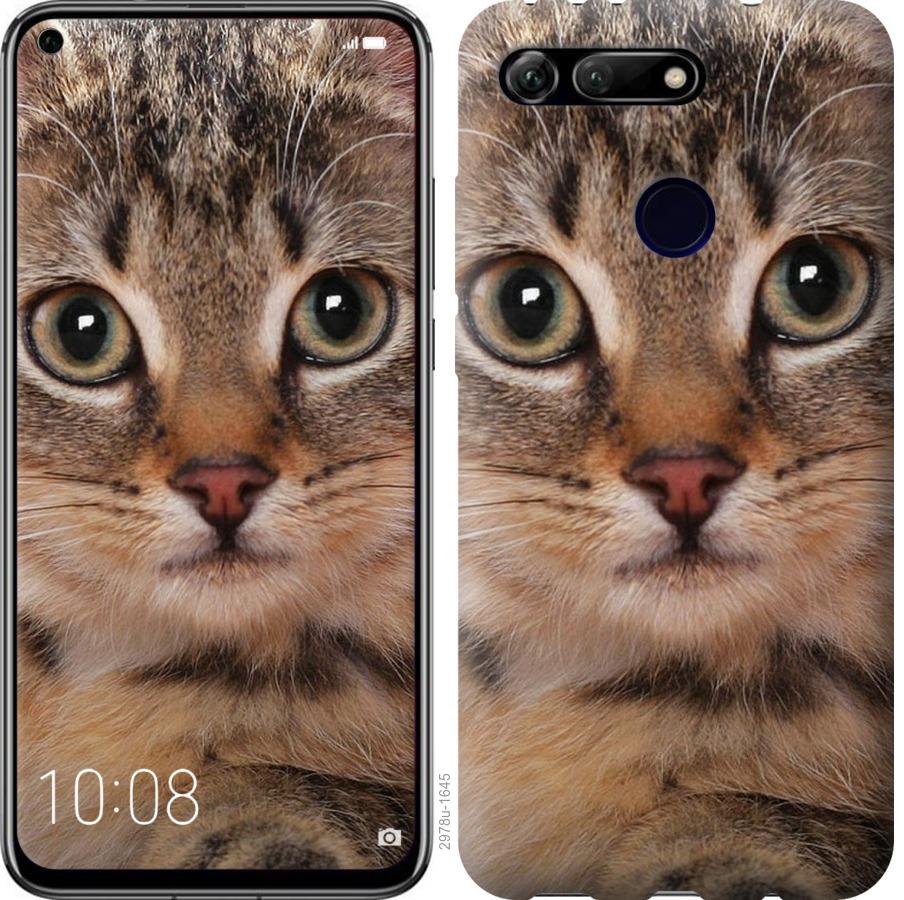 

Чехол на Huawei Honor View 20 Полосатый котик