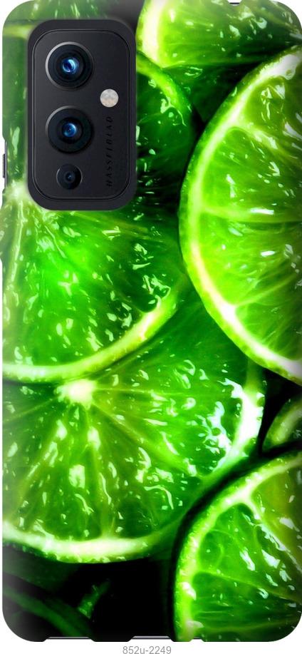

Чохол на OnePlus 9 Зелені часточки лимона