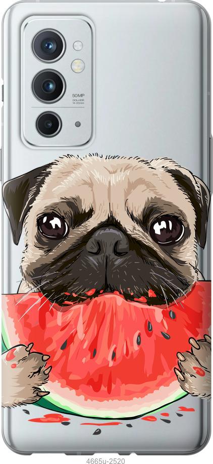 

Чехол на OnePlus 9RT Мопс и арбуз