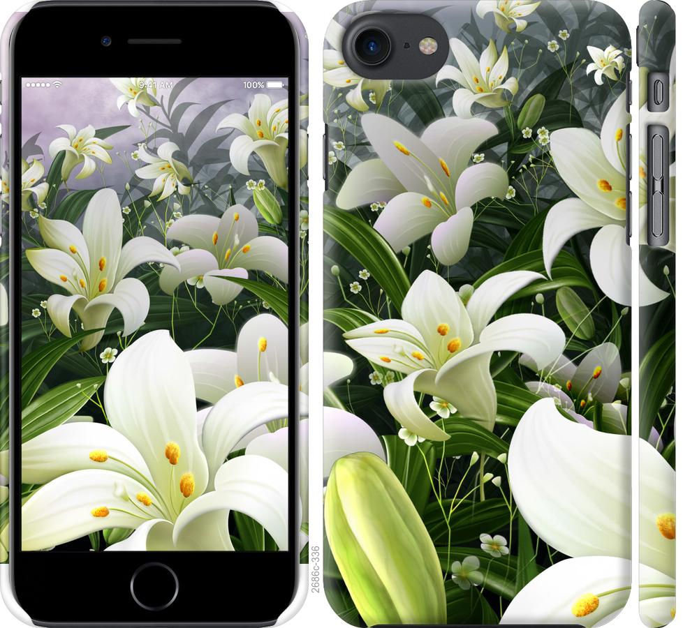 

Чохол на iPhone 8 білі лілії