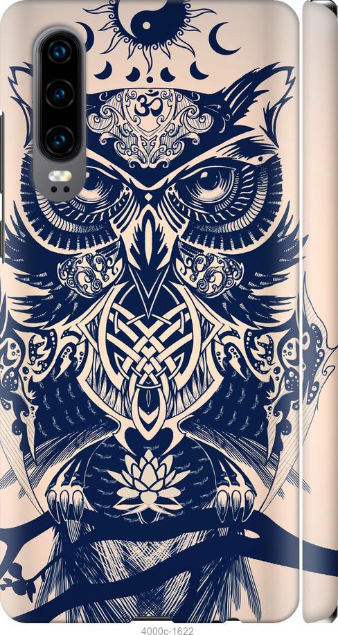 

Чехол на Huawei P30 Узорчатая сова