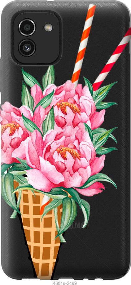 

Чохол на Samsung Galaxy A03 A035F Морозиво-піони
