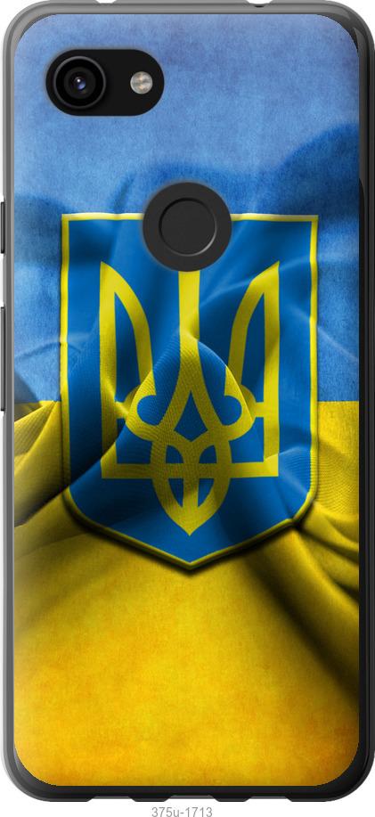 

Чехол на Google Pixel 3a XL Флаг и герб Украины 1