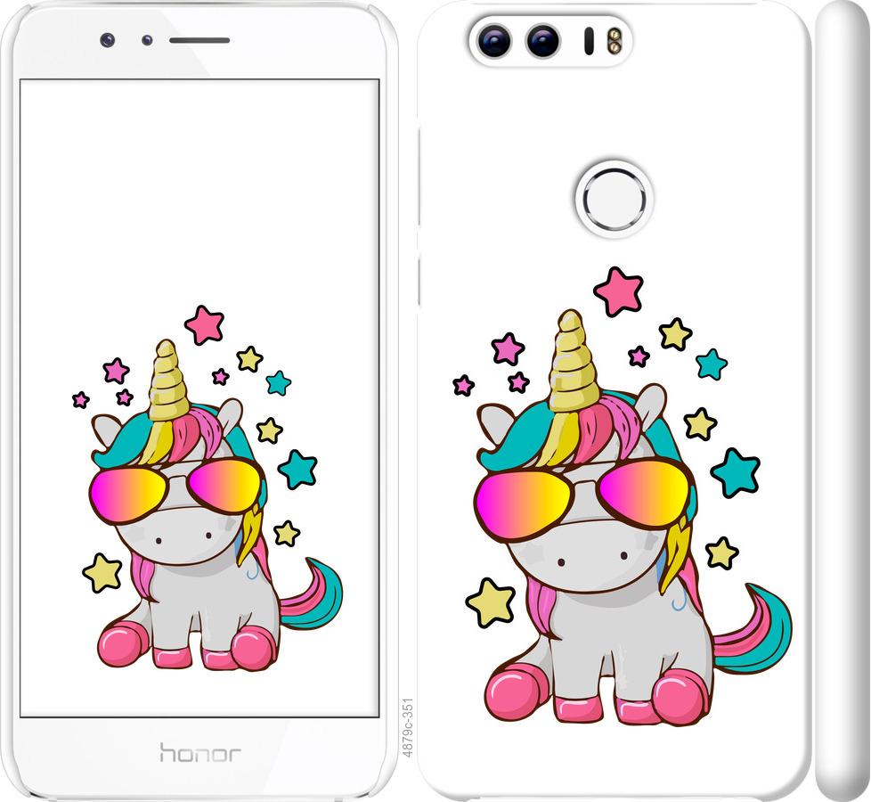 

Чехол на Huawei Honor 8 Единорог в очках