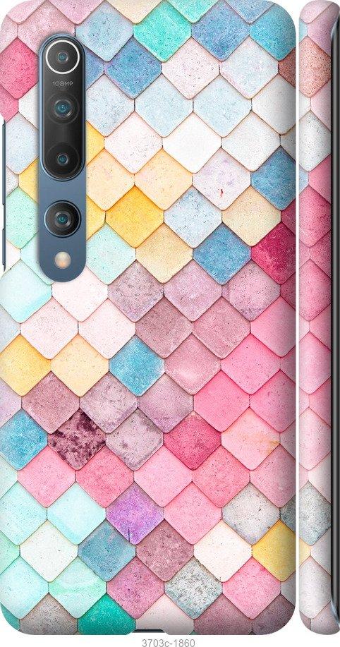 

Чехол на Xiaomi Mi 10 Красочная черепица