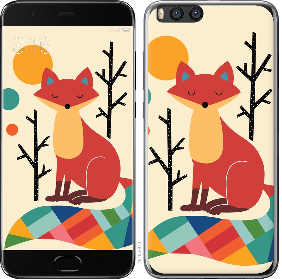 

Чехол на Xiaomi Mi Note 3 Rainbow fox