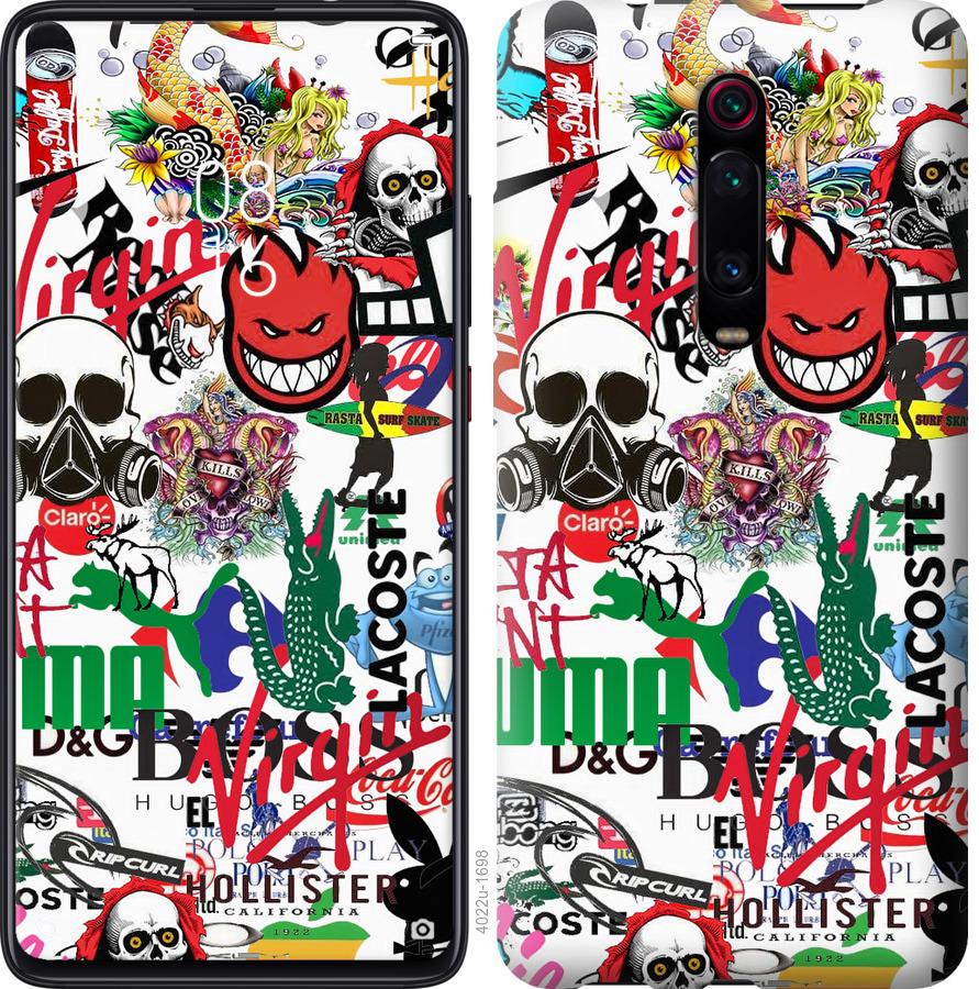 

Чохол на Xiaomi Redmi Note 8 Pro Many different logos