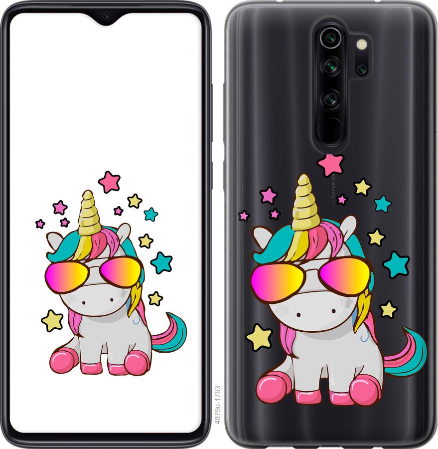 

Чехол на Xiaomi Redmi 9 Единорог в очках