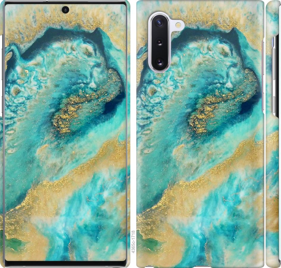 

Чохол на Samsung Galaxy Note 10 Green marble