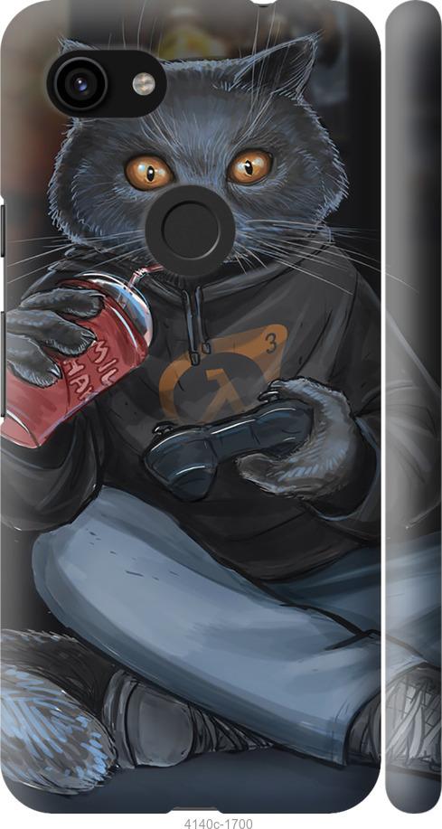 

Чехол на Google Pixel 3a gamer cat