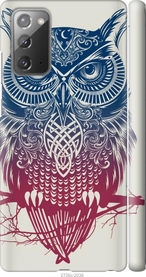 

Чехол на Samsung Galaxy Note 20 Сова 2