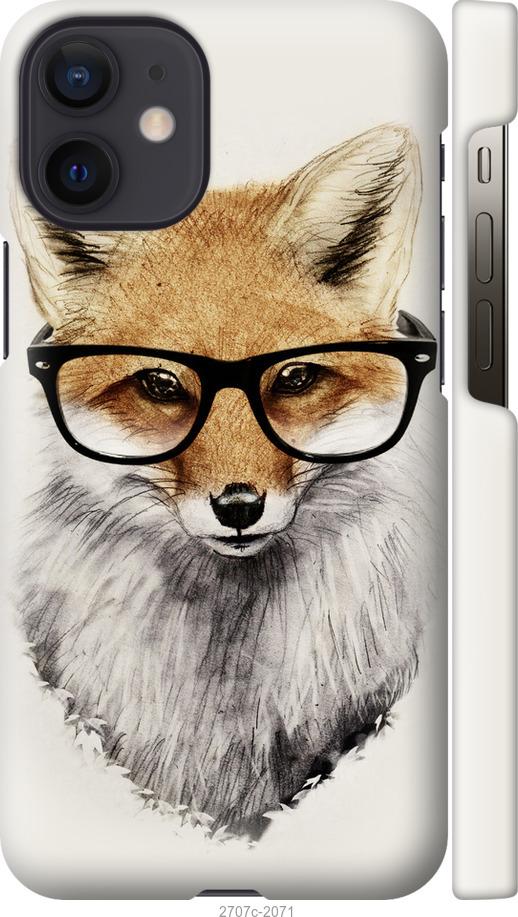 

Чехол на iPhone 12 Mini Лис в очках
