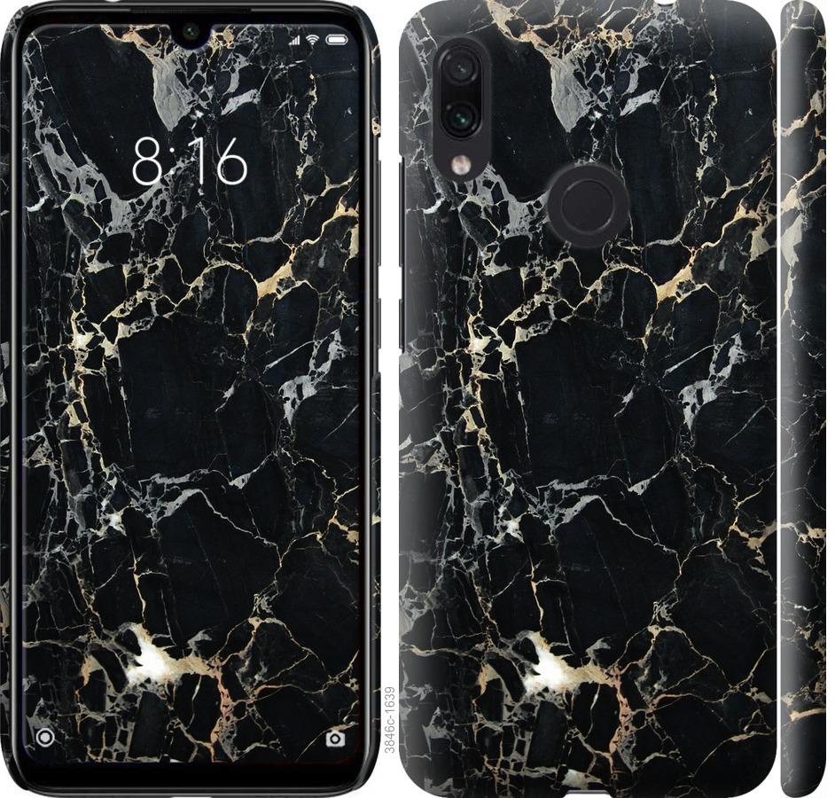 

Чехол на Xiaomi Redmi Note 7 Черный мрамор