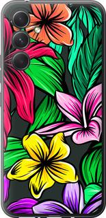 Чехол на Samsung Galaxy A54 A546E Тропические цветы 1
