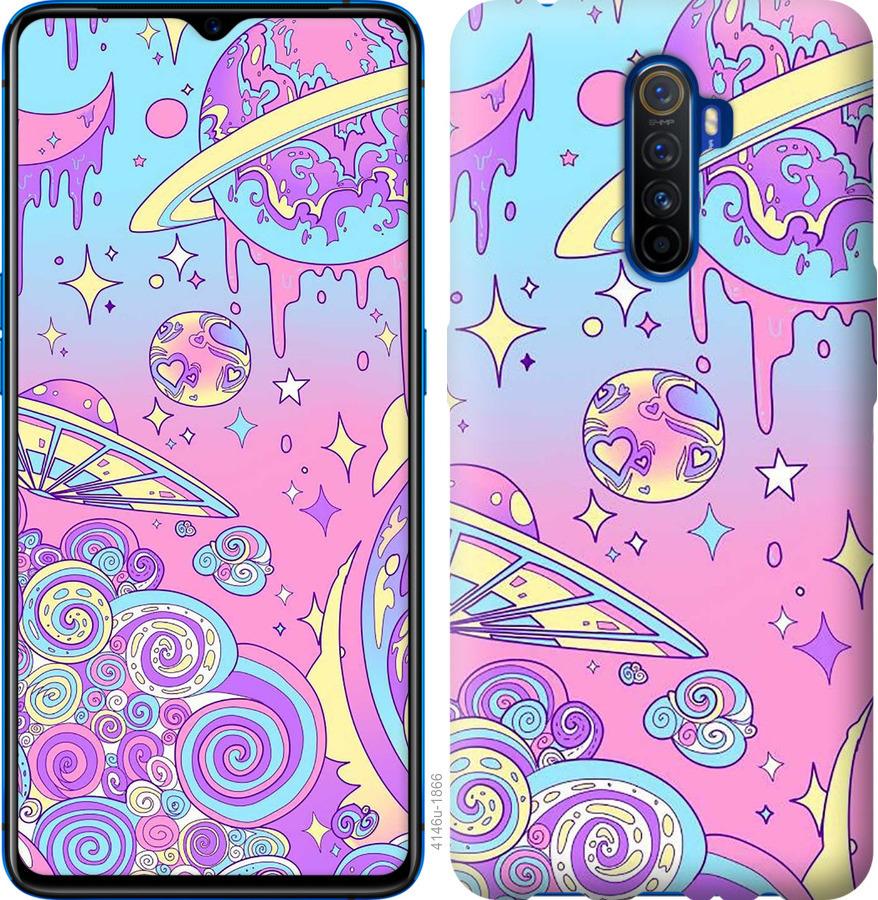 

Чохол на Oppo Reno 2 Рожева галактика