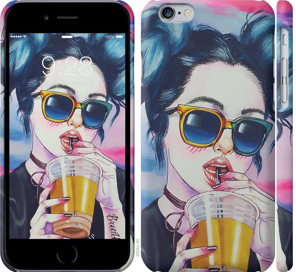 

Чехол на iPhone 6s Арт-девушка в очках