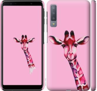 

Чохол на Samsung Galaxy A7 (2018) A750F Рожева жирафа